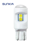 SUNKIA 1 шт. сигнальная лампа W5W светодиодный T10 светодиодный лампы белыйголубой 3030 6SMD T10 светодиодный автомобильная лампа