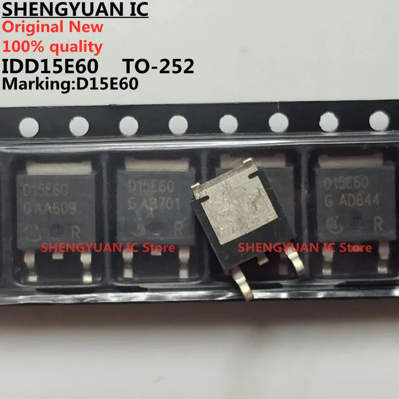 10 шт./лот IDD15E60 D15E60 TO 252 600V 15A диод EmCon быстрого переключения 100% Новый оригинальный