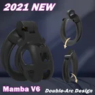 3D Mamba V6 сменная клетка и кольцо для 3D печати двойная дуга Mamba V6 Мужской Пояс верности клетка для члена кольцо для пениса секс-игрушки для взрослых