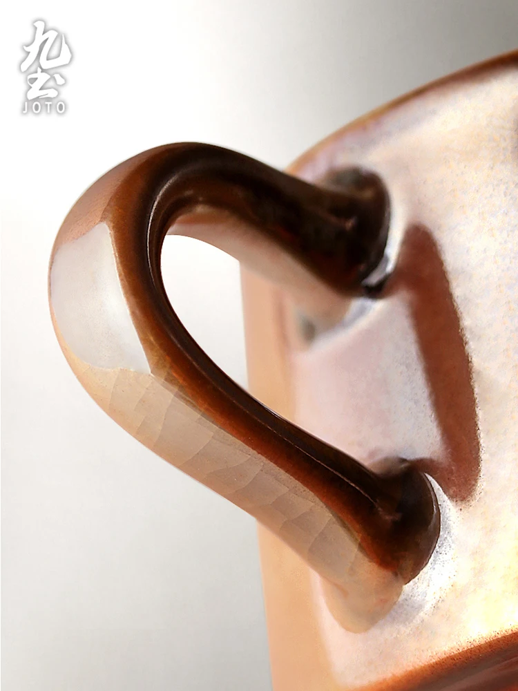 Красивая креативная круглая термопереносная кофейная керамическая кружка в