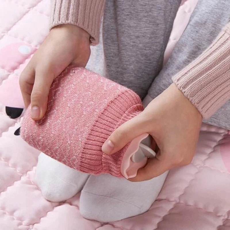 Xiaomi Jordan& Judy силиконовая бутылка для горячей воды 340 мл портативная зимняя бутылка для теплой воды с вязаная шапка
