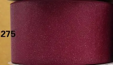 275-wine 50 ярдов " 75 мм твердая блестящая корсажная лента с принтом - Цвет: 275-wine