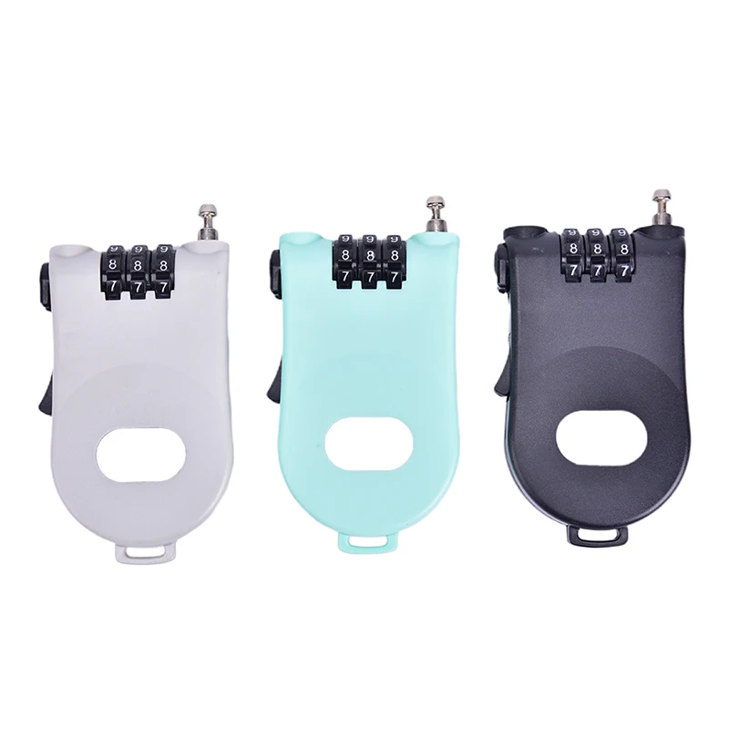 3 цифр велосипедный Запчасти велосипед мини кабельный замок трос лыжные