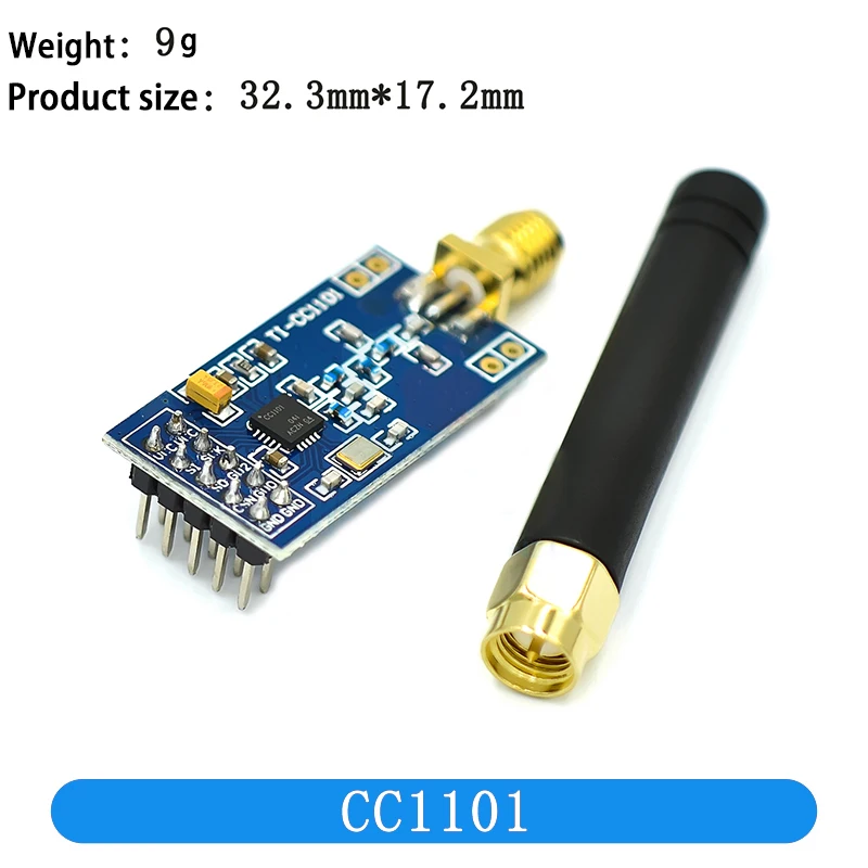 CC1101 беспроводной модуль с антенной SMA беспроводного приемопередатчика для Arduino 433