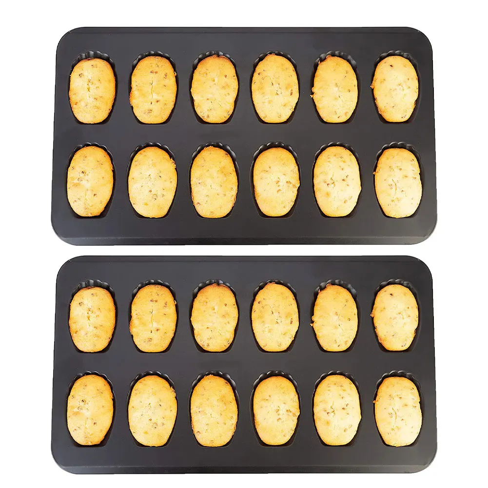 

Bread Forms Non Stick Baking Mold Madeleine Pan 12 Cup Shell Shape Molds Sugar Cake Mould Bakeware Muffin Pan Tray Kitchen Tools