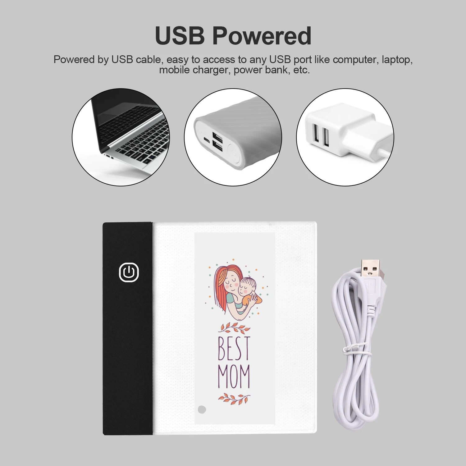 Набор флип книжки со светодиодной подсветильник кой 300 листов|Цифровые планшеты|