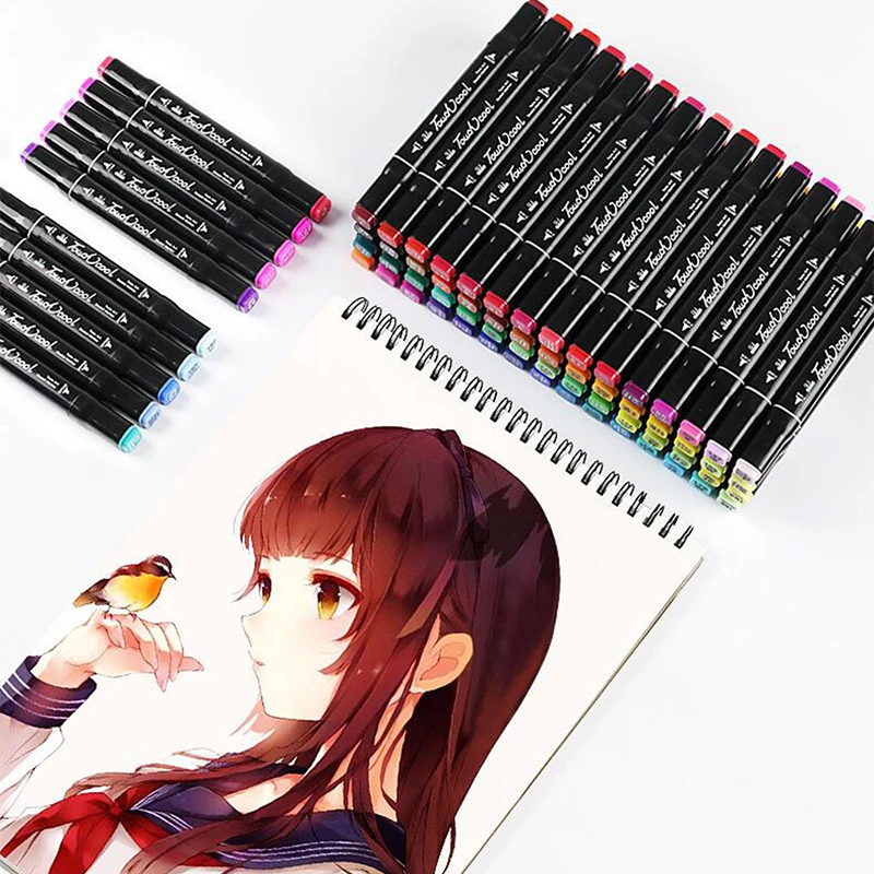 Двойная ручка - маркер двойная головка художественные маркеры для рисования 168