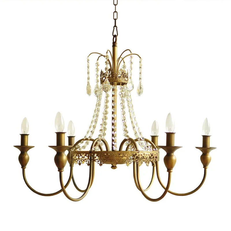 LukLoy Современная хрустальная люстра современный Лофт ламповый светильник ретро