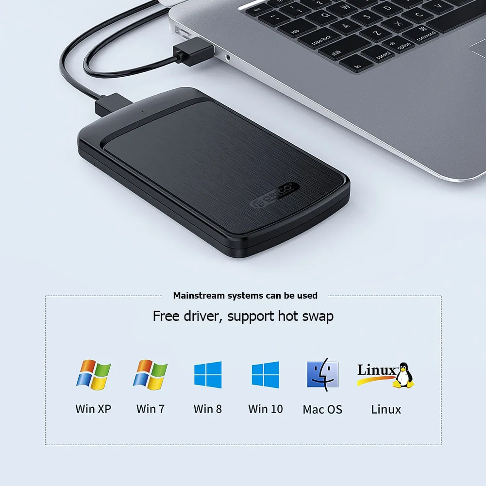 2 5 HDD чехол Sata к USB SSD корпус USB3.0 0 мобильный жесткий диск Коробка для ноутбука disco duro