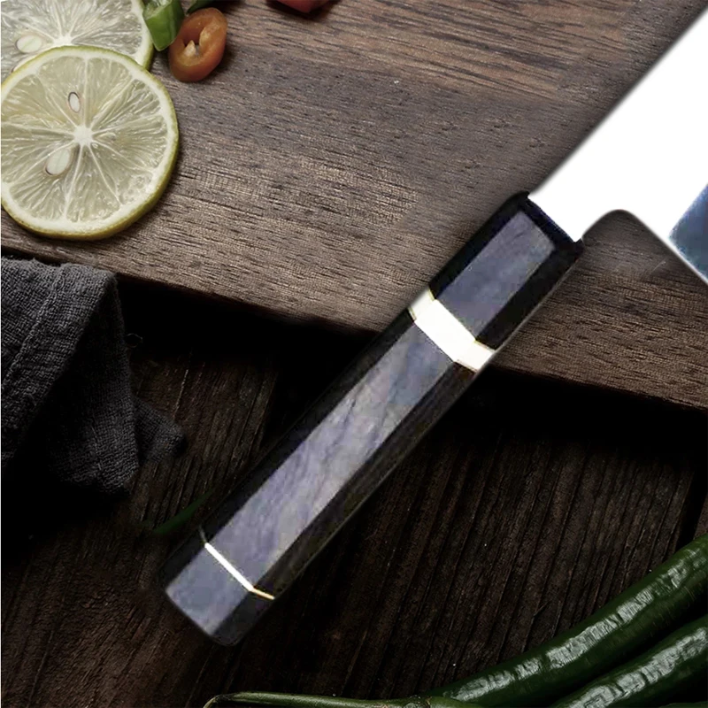 Профессиональный нож шеф-повара vg10 высокоуглеродистая Дамасская сталь японский
