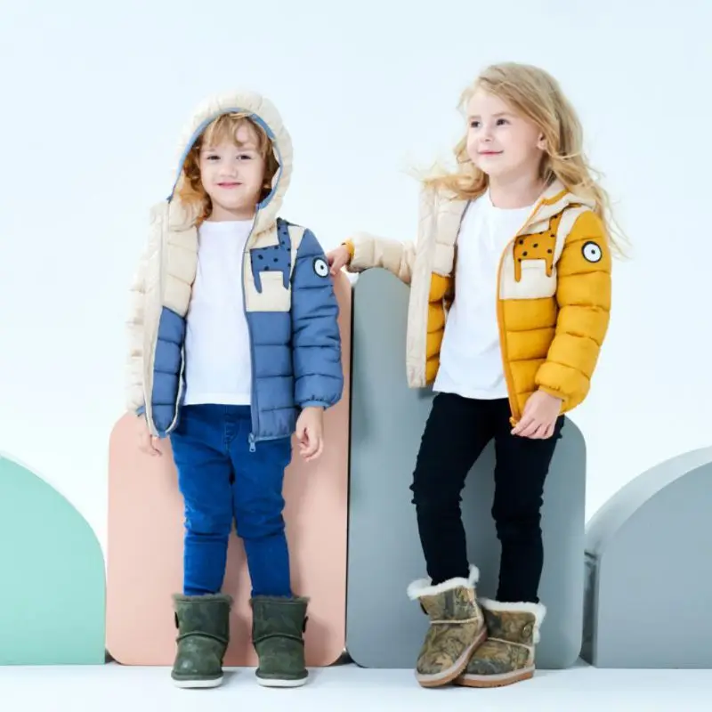 

Baby Girls Jacket Cute Cartoon Print Coats Hooded Warmer Outerwear Children Soft Jacket Tops Autumn Spring