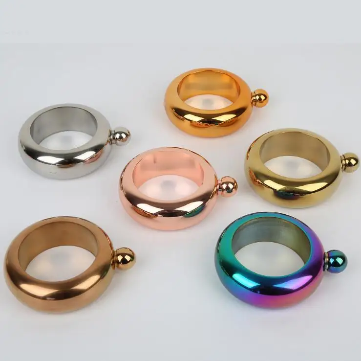 3.5oz/100ml Portable Bangle Bracelet Hip Flasks Stainless Steel Bangle Wine Pot Whiskey Alcohol Flagon Drinkware Send 1 funnels 3.5oz/100ml Portable Bangle Bracelet Hip Flasks Stainless Steel Bangle Wine Pot Whiskey Alcohol Flagon Drinkware Send 1 funnels