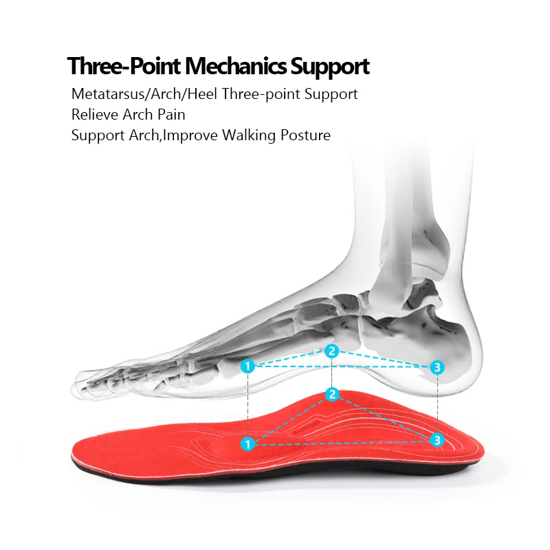 FootMaster Orthopedic Insoles for Sneakers Shoe Inner Sole Arch Support Flat Feet Inserts Pad Women Men Plantar fasciitis Insole