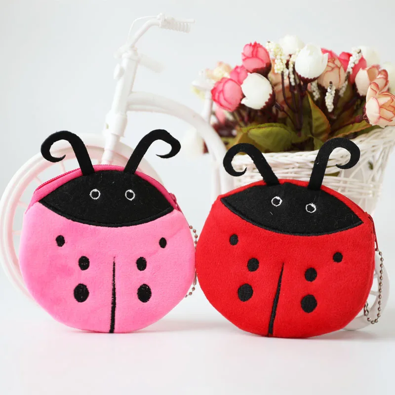 Горячая Распродажа Kawaii мультфильм насекомое/Бабочка Детский плюшевый Кошелек для монет кошелек на молнии кошелек для девочек подарок