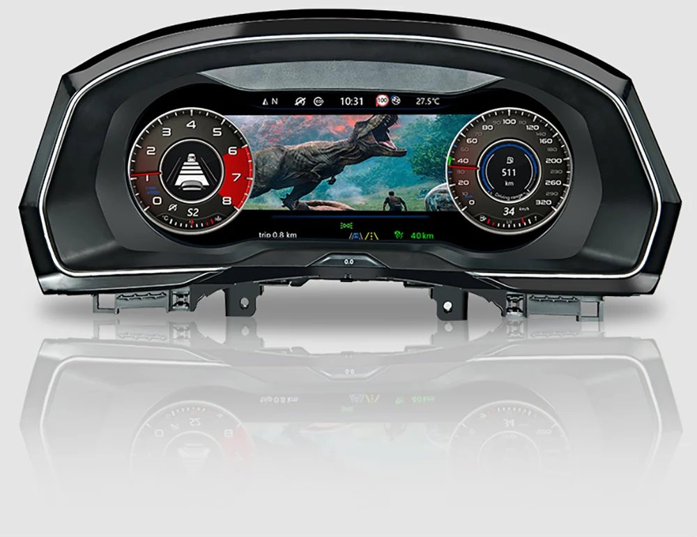 Günstig Für VW B8 PASSAT CC Golf 7 GTI Variante Auto LCD Instrument Panel Ersatz Dashboard Unterhaltung Intelligente Multimedia Linux
