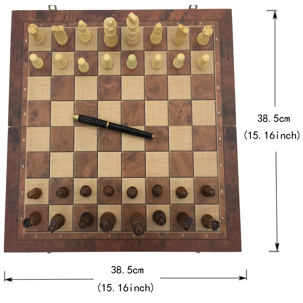 Большие Шахматы шашки и нарды 3 в 1 ШАХМАТЫ Обучающий набор для путешествий на