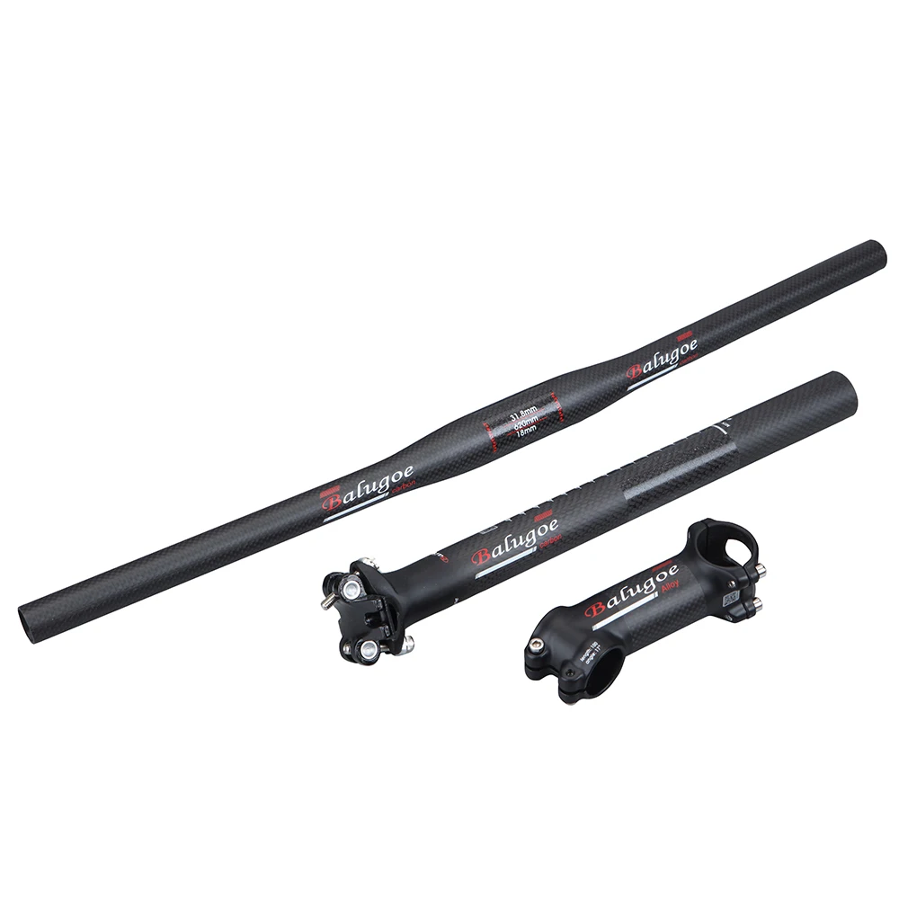 Купить Руль для горного велосипеда, руль из углеродного волокна, руль, стержень, подседельный штырь и седло, комплект из углеродного горного велоси...