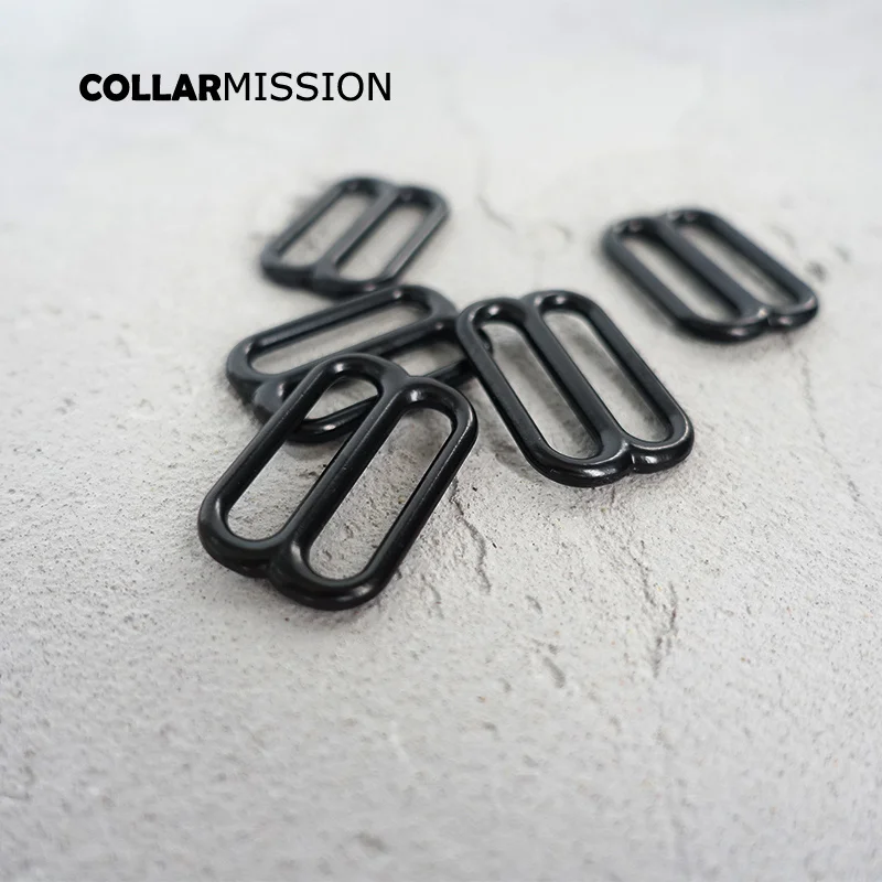 10 шт./лот высококачественная черная металлическая пряжка регулирующий ползунок
