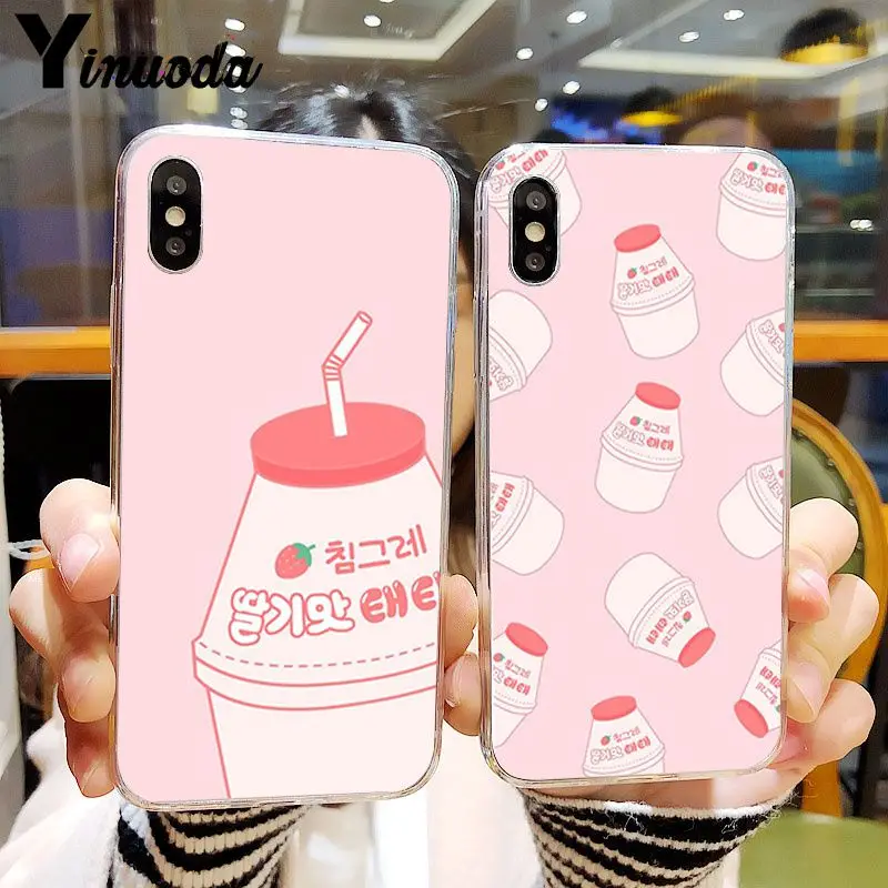 Yinuoda банановое молоко чехол для телефона Модный iPhone 7 6s 8 плюс 5 5c 4 X XS XR