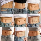 Цепочка на живот Женская Docona, богемная, с жемчугом, бабочкой, звездой, луной, кисточкой, ручной работы