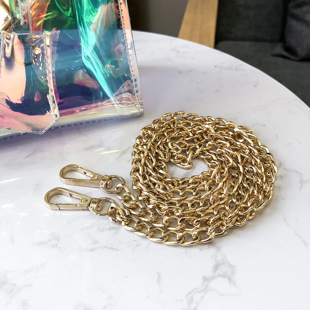 Женская сумка с блестками и принтом повседневная через плечо цепочкой