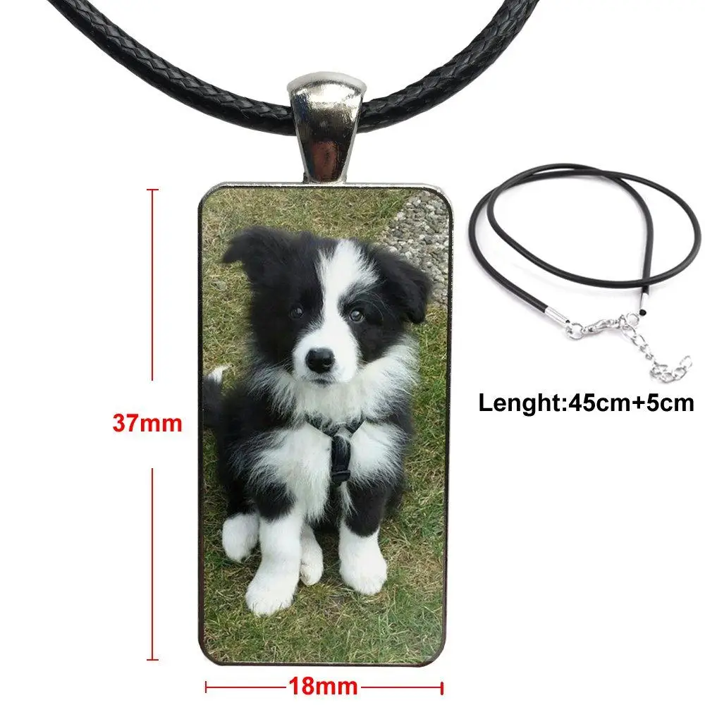Border Collie Dog Breed для рождественского подарка Модные Винтажные стеклянные подвески