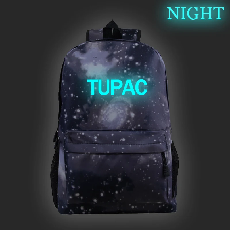

Luminous Customize Kids Backpack Shoulder Bags Tupac Women Travel School Bags for Teenager Girls Children Backpack Latop Bookbag