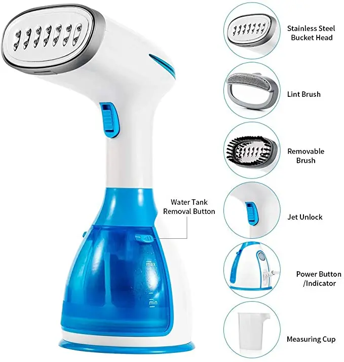 Портативный ручной отпариватель для одежды с функциями глажка отпаривание