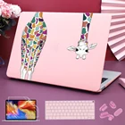 Redlai для MacBook Air Pro Retina 11 12 13 15 16 дюймов 2020 A2251 A2289 A2179 A2338 A2337 Матовый красочный жираф жесткий чехол