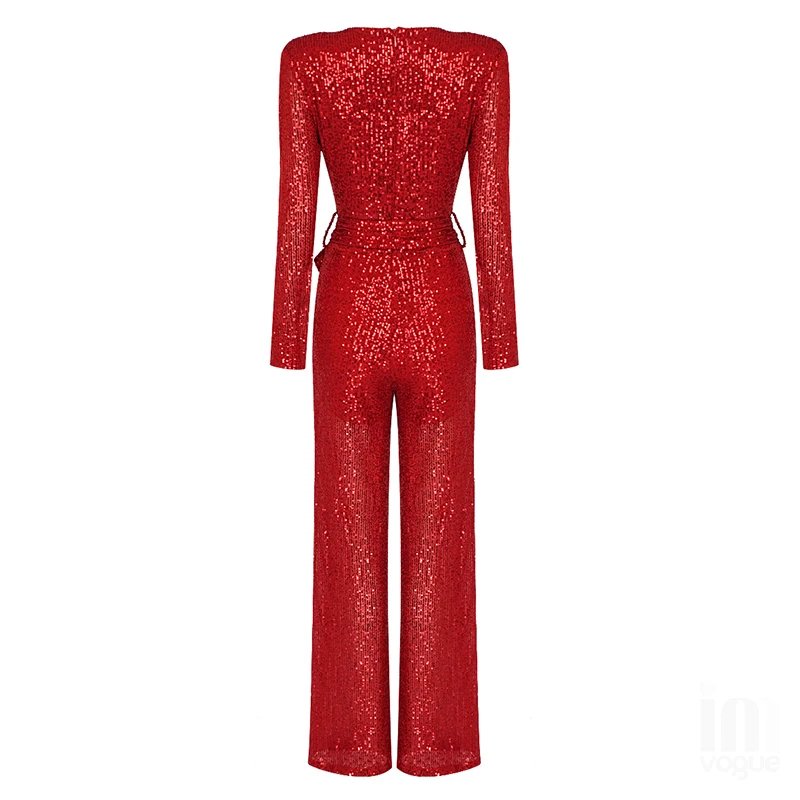 Женский зимний модный сексуальный Облегающий комбинезон с длинным рукавом и