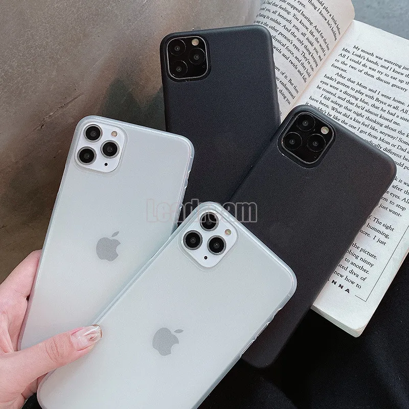 Ультратонкий матовый мягкий чехол с большим отверстием 100 мм для iPhone 11 Pro Max 0 3