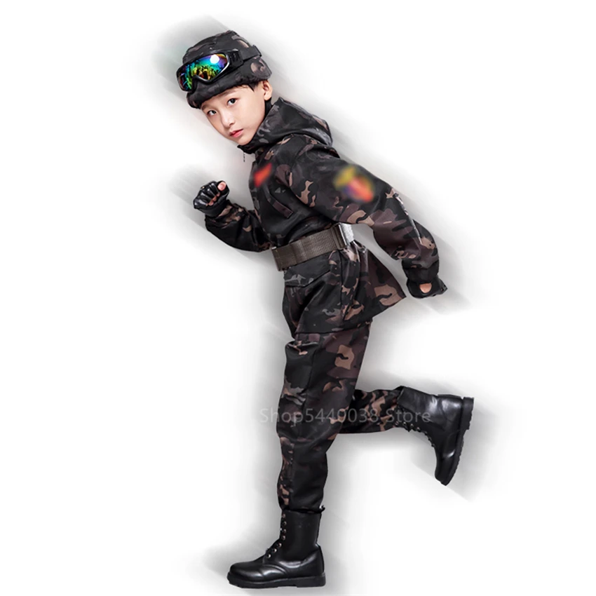 Детская Военная Униформа специального назначения для мальчиков и девочек