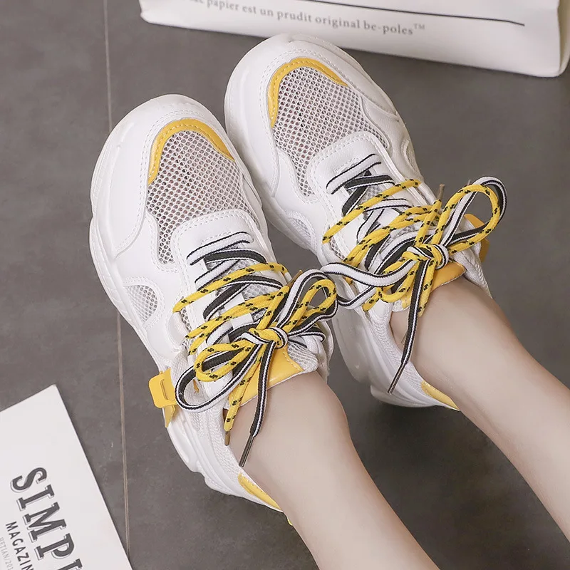 Женские массивные кроссовки 2019 модная женская обувь на платформе