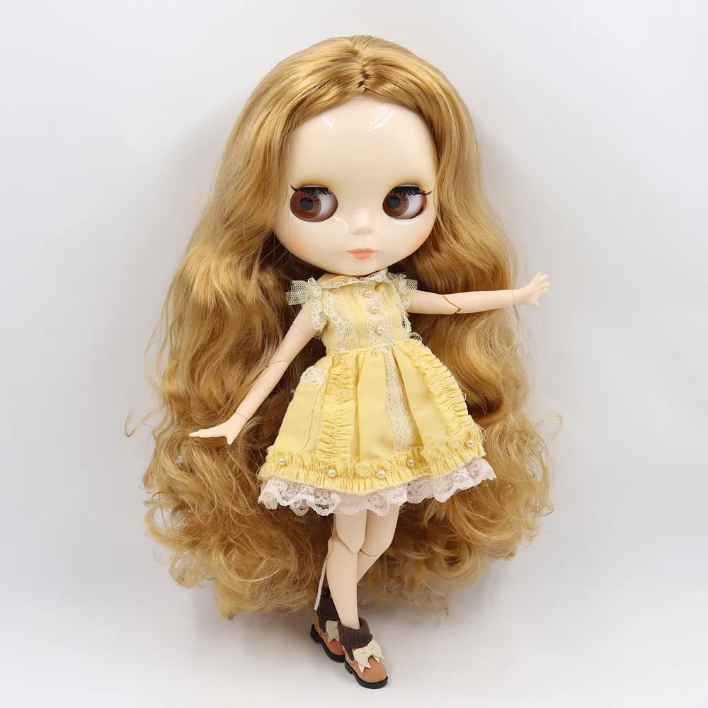 Ледяная фабрика Blyth кукла 1/6 BJD индивидуальные обнаженные тела с белой кожей, глянцевое лицо, подарок для девочки, игрушка