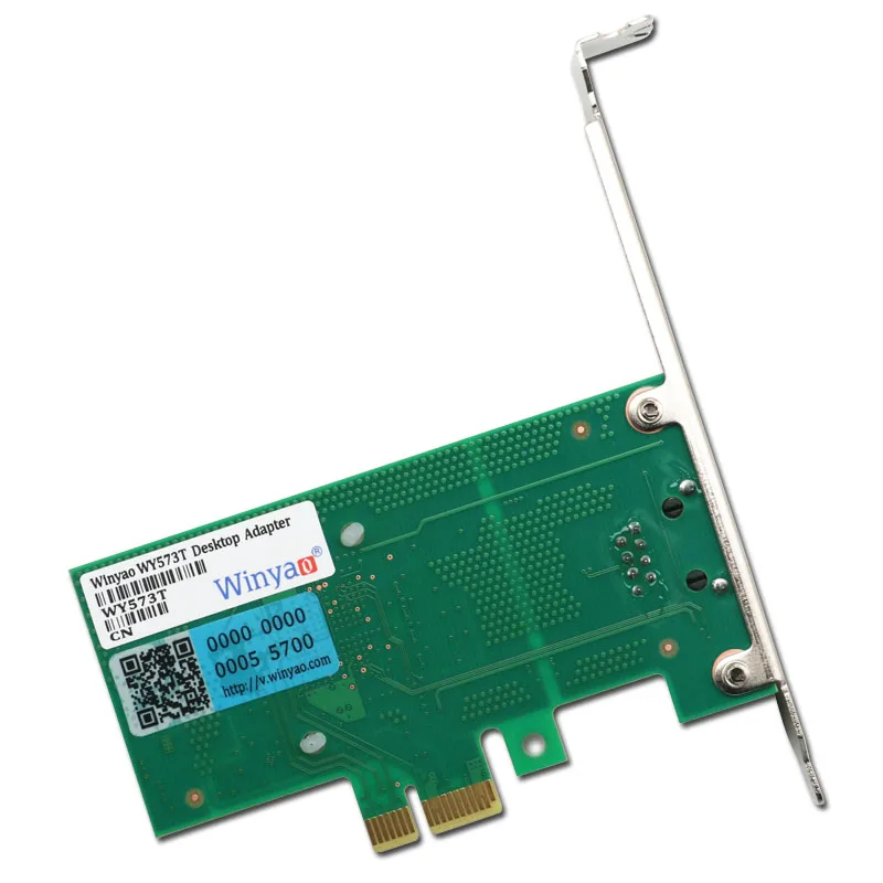 Winyao WY573T PCI-E X1 RJ45 Gigabit LAN Ethernet, NIC    intel82573 1000 / ROS