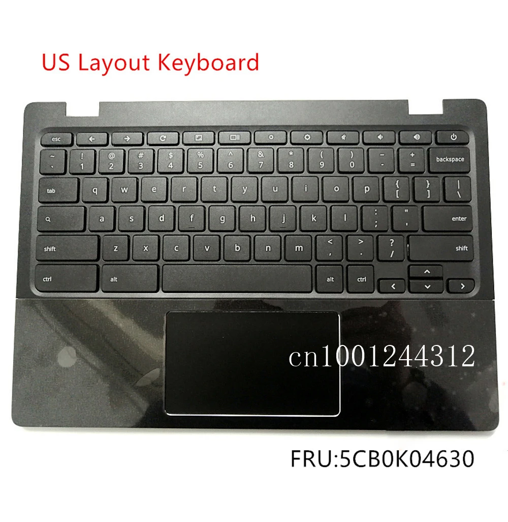 

New Original For Lenovo Chromebook 11 100S US Palmrest Upper Case Keyboard Bezel Cover Touchpad 5CB0K04630