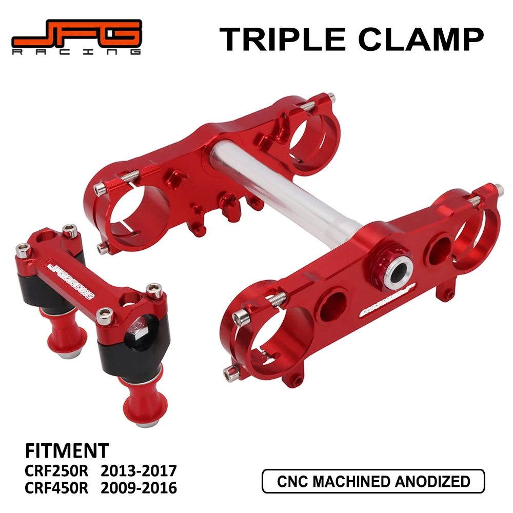 Motorcycle Triple Tree Clamps Steering Stem And Bar Mount For HONDA CRF250R CRF 250R 2013-2017 CRF450R CRF 450R 2009-2016