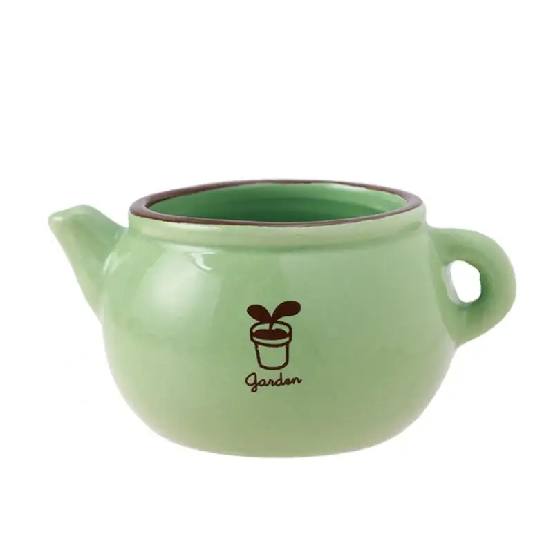 TECHOME разноцветный креативный керамический чайник в форме плантатора милый