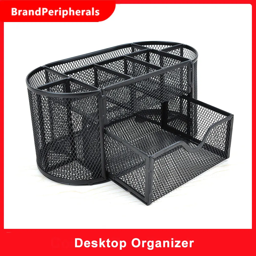 9 отделений для хранения многофункциональный сетчатый Настольный органайзер