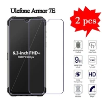 2 1pcs for ulefone armor 7e glass 2 5d 9h phone screen protector film for armor 7 e explosion proof protective cover