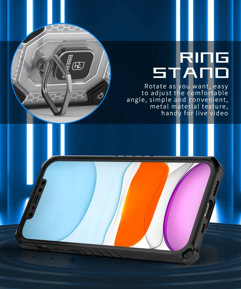 armor case for oppo realme gt stand holder magnetic ring phone cover for oppo 6 pro plus realme gt 5g 8 pro find x3 case coque free global shipping