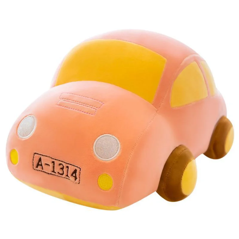 

25-60CM Kawaii Bus Car Model Plush Toys Colorful Car Dolls Stuffed Soft Plush Pillow Creative Birthday Gift for Boys Children
