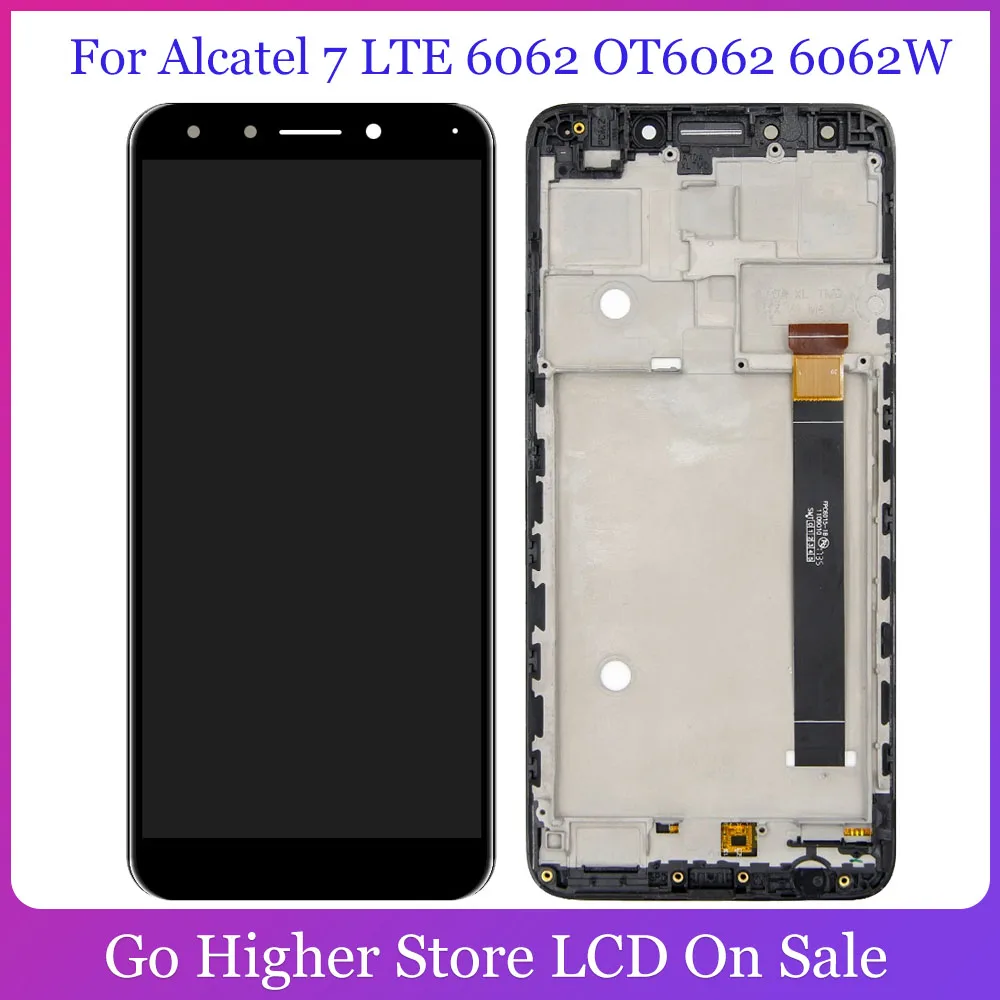 ЖК-экран и рамка для Alcatel 7 6062 кодирующий преобразователь сенсорного экрана в