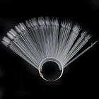 Набор акриловых накладных ногтей, 50 шт., овальная клеевая глина