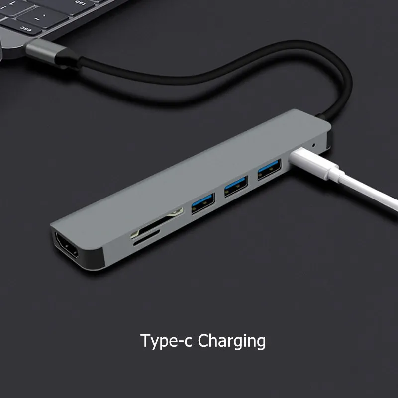 Кардридер TRUMSOON с Type C на HDMI USB 3 0 SD TF адаптер для MacBook Samsung S9 Dex Xiaomi 10 Realme Q2 TV PS5|Кабели