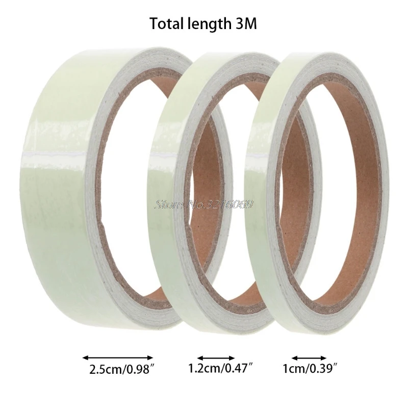 Зеленая светящаяся лента 1 шт. светится в темноте самоклеящаяся сигнальная