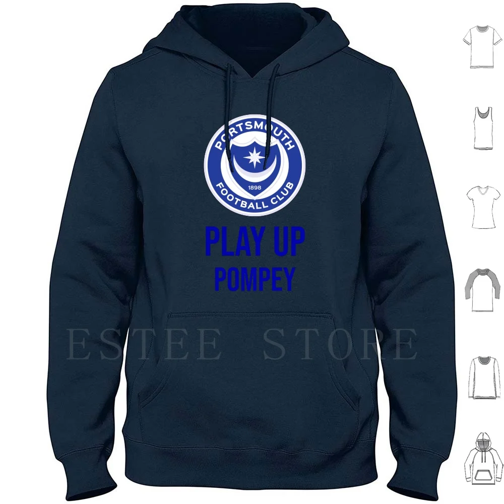 Толстовки с длинным рукавом portsmмут Помпей Portsmouthuni Portsmouthuniversity playupпомпей Sothsea Football