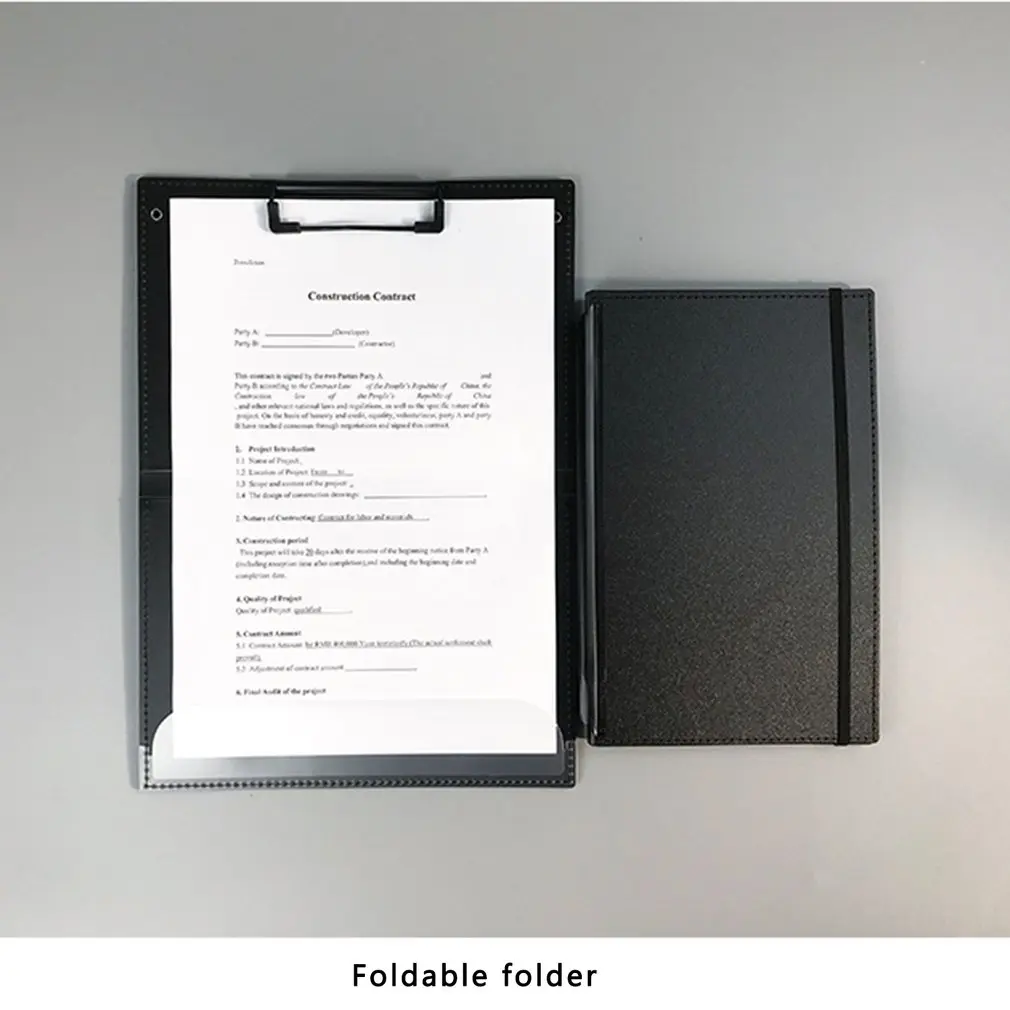 

A4 Writing board Half-fold Portable File Folder Writing Board Document Report Folder Storage Offices And Home Storage Supports