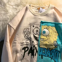 punk goth cartoon print kawaii girl sweatshirt long sleeve clothes for teens 2021 women fashion hip hop harajuku oversized tops