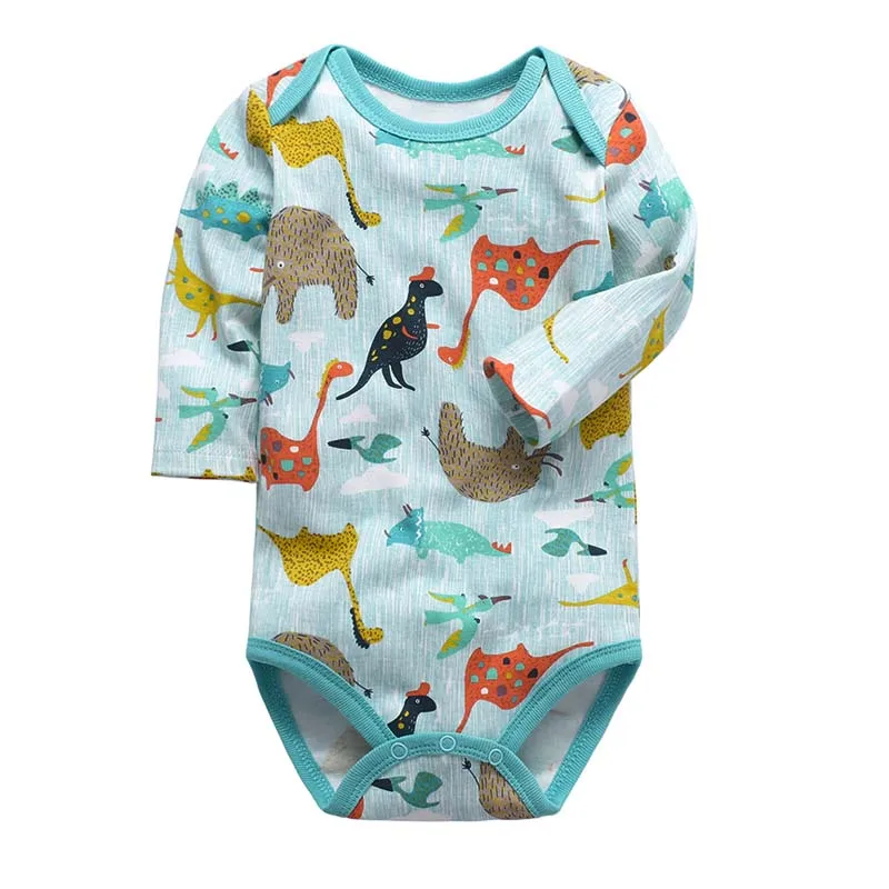 Милые детские носки для новорожденных хлопковые футболки с длинными рукавами «унисекс» Одежда для маленьких мальчиков и девочек; комбинезон детская одежда трико боди-топы